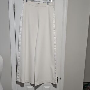 BCBGMaxAzria Soft Cream Wide Leg Trousers